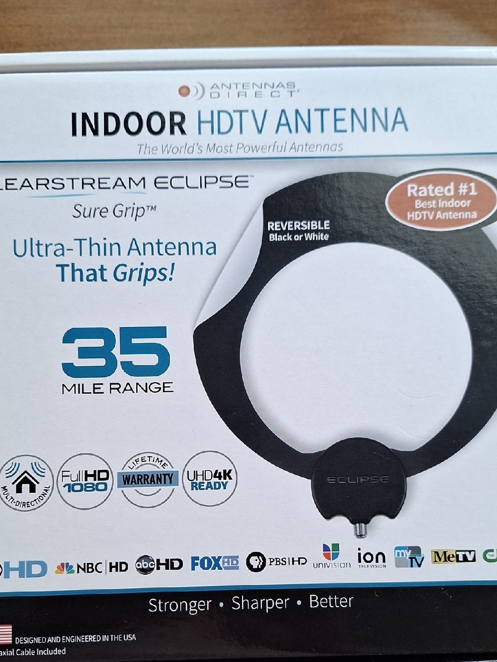ClearStream Eclipse Indoor HDTV Antenna - Black/White
